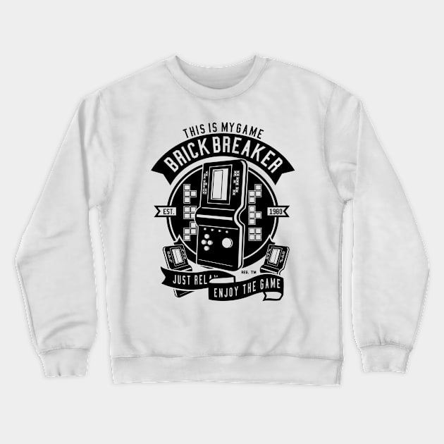 Brick Breaker Addict Crewneck Sweatshirt by Superfunky